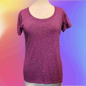 Women’s Heathered Scoop Neck Tee - Pink